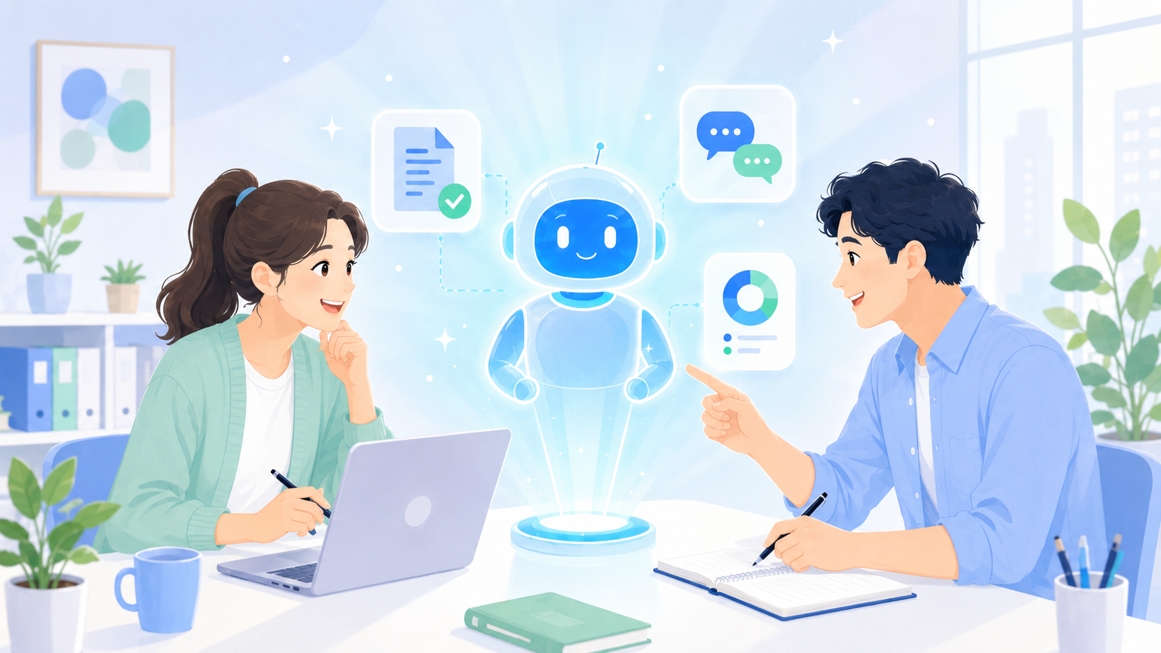 AI 자동화율을 바탕으로 반복되는 문의, 상담 기록, 답변 매뉴얼, 사람이 확인할 업무를 살펴보는 CS 운영 화면